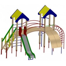 Детский игровой комплекс двубашенный (DIO702)