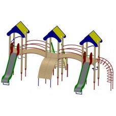 Детский игровой комплекс трехбашенный (DIO703)
