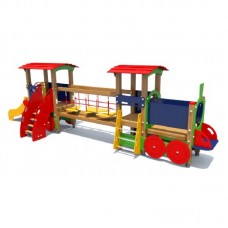 Детский игровой комплекс Паровозик с вагоном (DIO405)